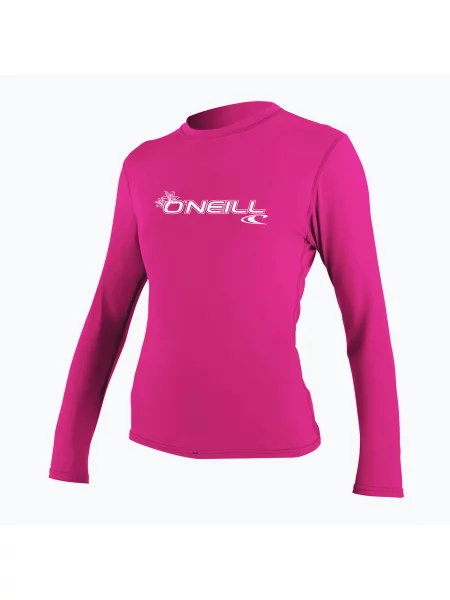 Дамска блуза за плуване с дълъг ръкав O'Neill Basic Skins Sun Shirt fox pink розово
