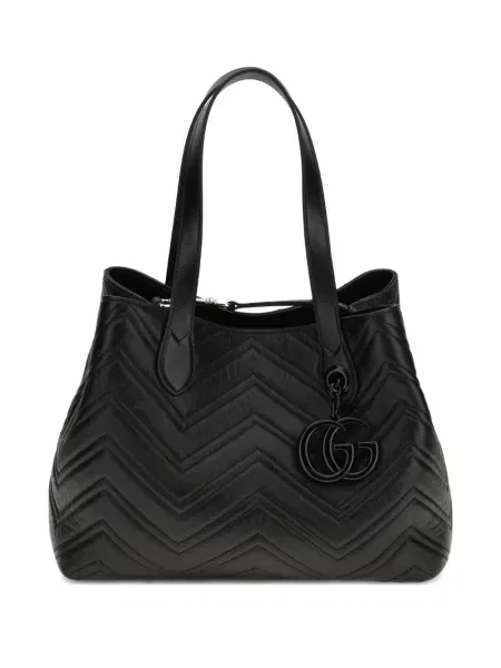 Geantă shopper Gucci din piele negru