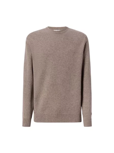 Sweter Mc2 Saint Barth wełniany brązowy