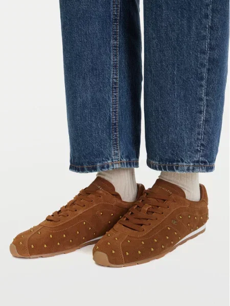 Tenisice Tommy Hilfiger Th Bella Low Profile Studs smeđa