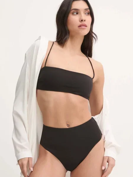 Calvin Klein biustonosz kąpielowy lekko usztywniona miseczka czarny