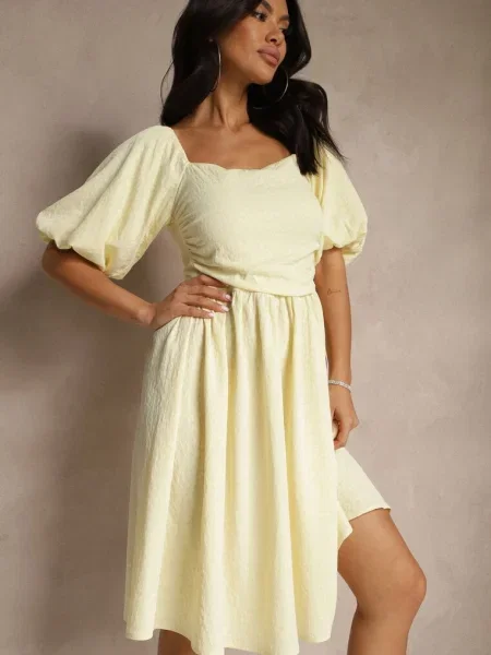 Rochie Mariwena galbenă