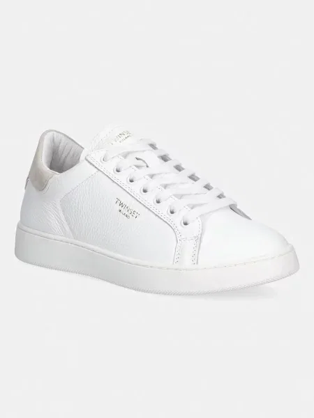 Twinset sneakers de damă din piele alb