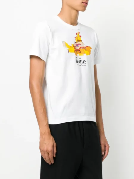 Tricou Comme Des Garçons cu imagine alb