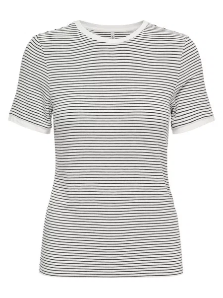 ONLY Tricou Tine Negru alb