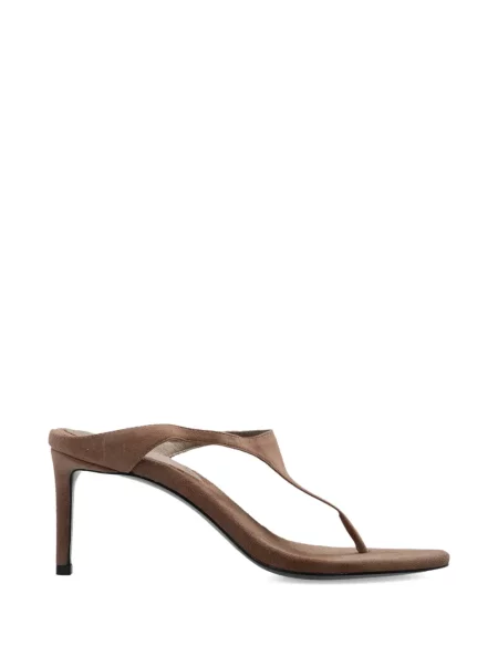 Sandale Black Suede Studio din piele de căprioară negru