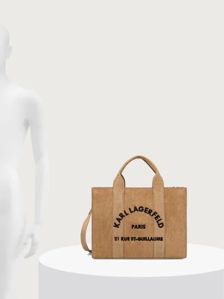 Замшевая сумка шоппер Karl Lagerfeld