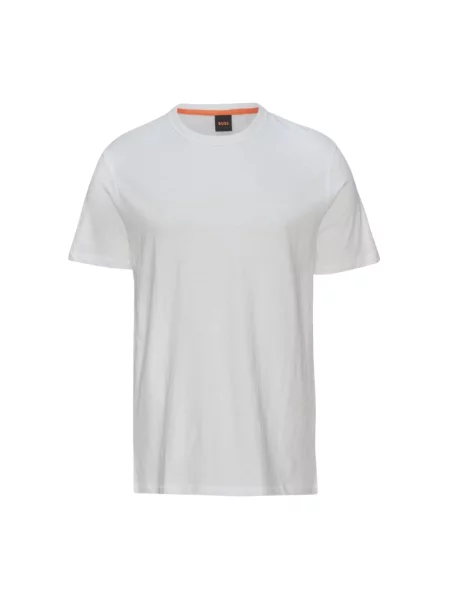T-shirt o kroju regular fit z teksturowanej bawełny Model TEGOOD' Boss Orange biała