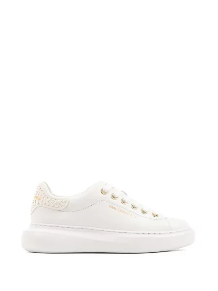 Sneakerși Karl Lagerfeld chunky alb
