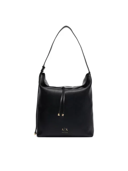 Armani Exchange mala torba hobo za žene od imitacije kože crna