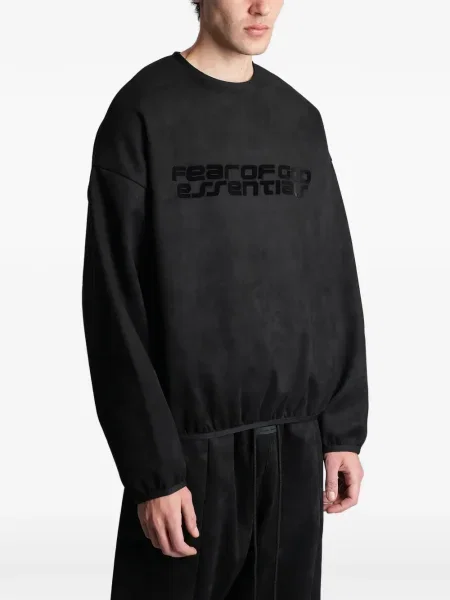 Дълго суитчър Fear Of God Essentials с принт черно