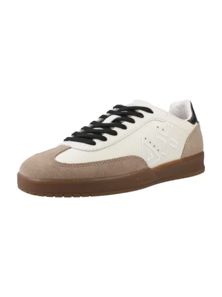 Sneakersy Sun68 skórzane beżowe