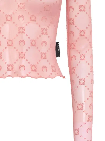 Top Marine Serre cu imprimeu geometric roz