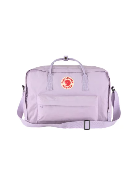 Раница Fjallraven Kanken Weekender лилаво голям с изчистен дизайн виолетово