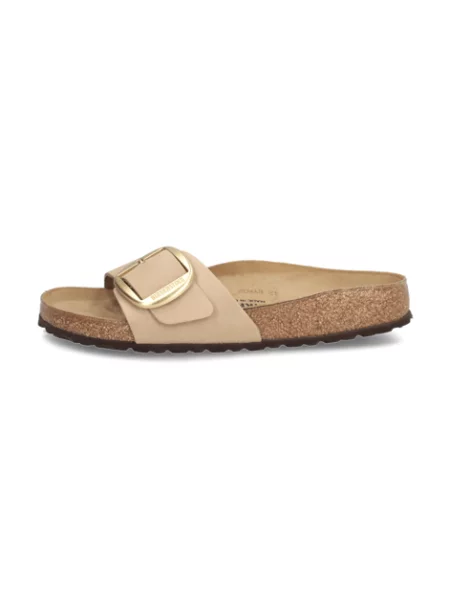 Pantofle Birkenstock s přezkou béžové