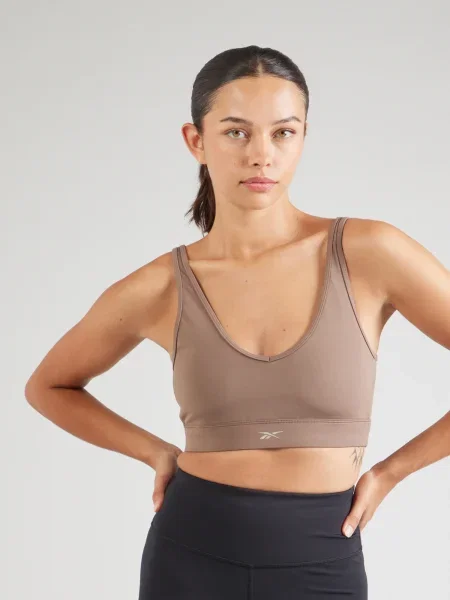 Reebok Športová podprsenka ACTIV COLL DREAMBLEN brokátová / sivá čierna