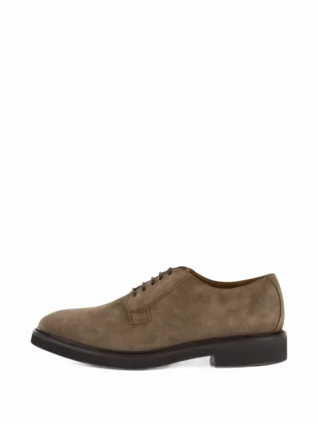 Pantofi derby Boggi Milano din piele de căprioară maro