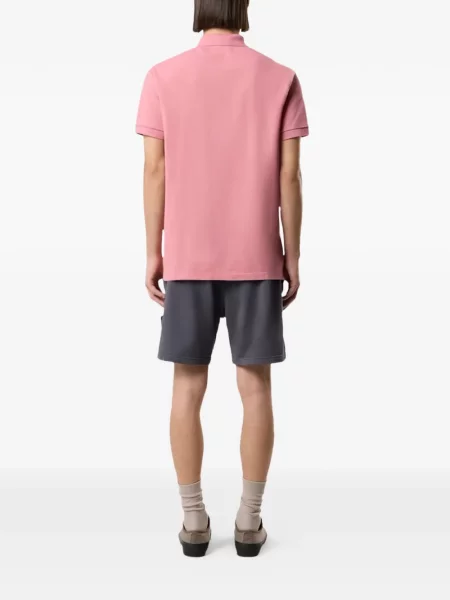 Polo Stone Island cu strasuri scurt roz