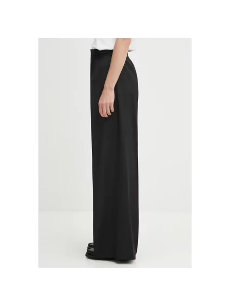 Maison Margiela spodnie szerokie high waist czarny