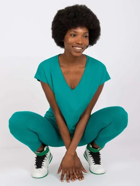 Tricou Fashionhunters verde