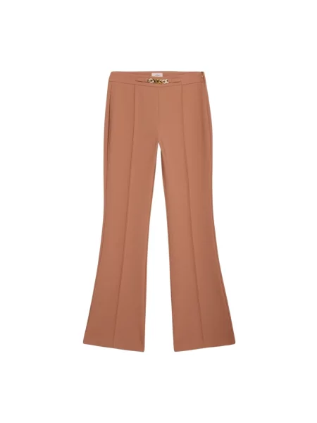 Spodnie Oltre dzwony brązowe