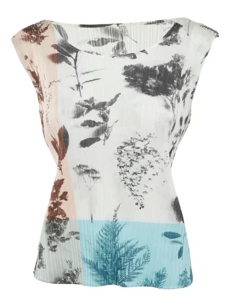 Top Pleats Please Issey Miyake cu model floral cu imagine