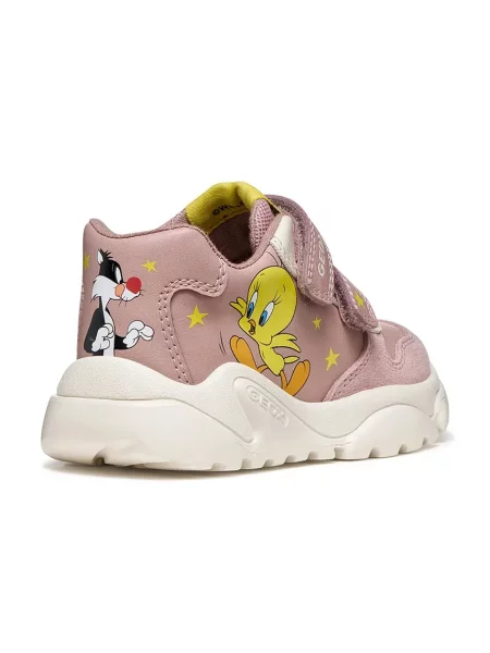 Geox CIUFCIUF Looney Tunes маратонки за деца розово