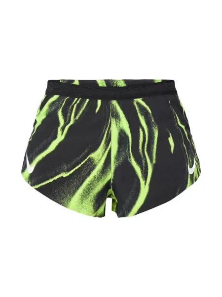 NIKE Pantaloni sport AROSWFT verde neon negru