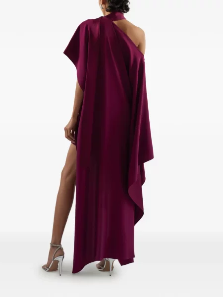 Rochie Taller Marmo cu un umăr gol de costum violet