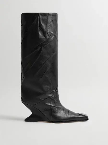 Miista Ayleen cizme wedges pentru femei din piele