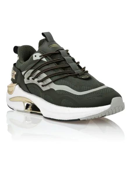 Sneakersy Plein Sport skórzane zielone