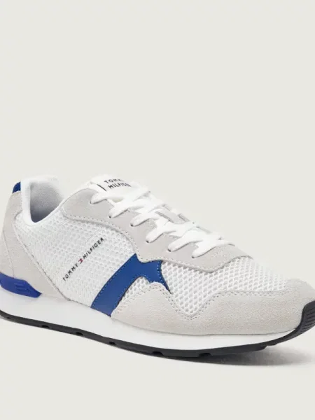 Sneakerși Tommy Hilfiger din piele gri