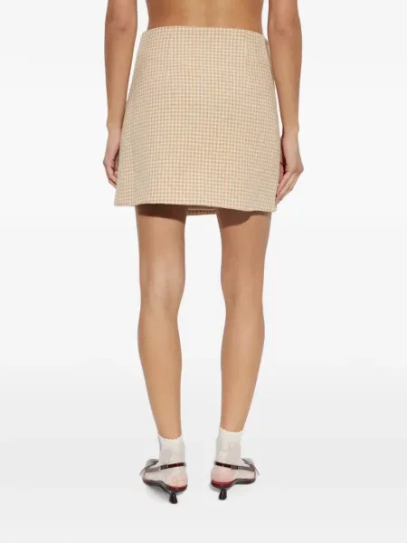 Fusta mini By Malene Birger cu model pepito plic