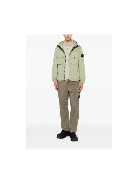 Koszulka polo Stone Island z kamieniami zielona