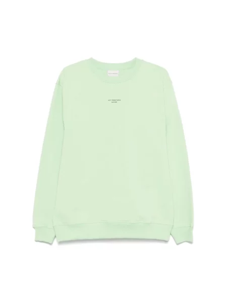 Bluza Drole De Monsieur z okrągłym dekoltem zielona