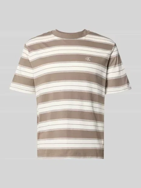 T-shirt o kroju regular fit z mieszanki bawełny Calvin Klein Jeans