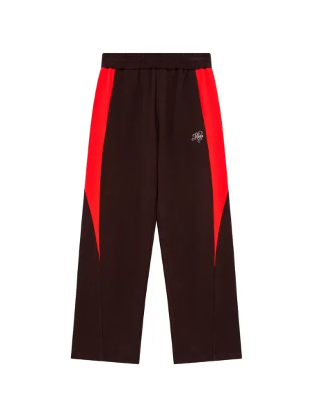 Pantaloni Msgm alergare cu autograf maro
