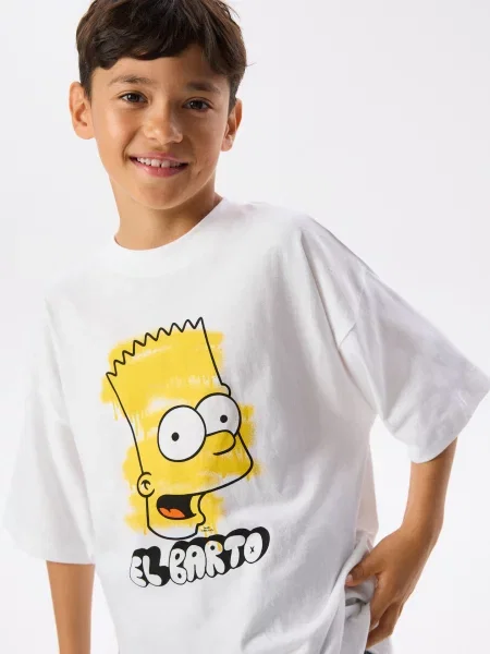 Reserved Футболка The Simpsons білий