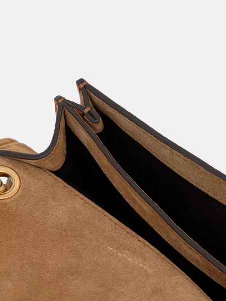 TORY BURCH Válltáska Kira | hasított bőr barna