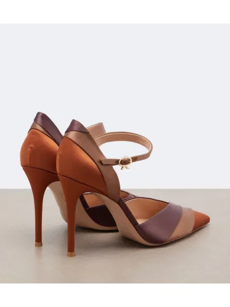 Pantofi cu toc Gianvito Rossi din satin