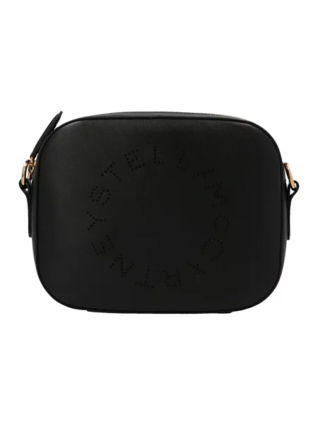 Torebka crossbody Stella Mccartney z logo czarna