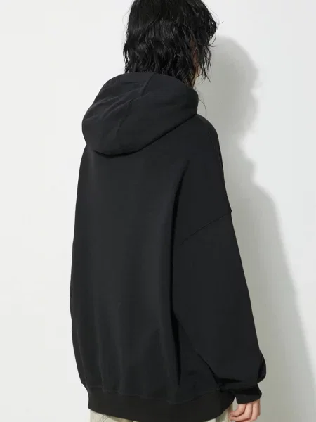 Кофта Fiorucci Black Lollipop Patch Hoodie з капюшоном з аплікацією чорний