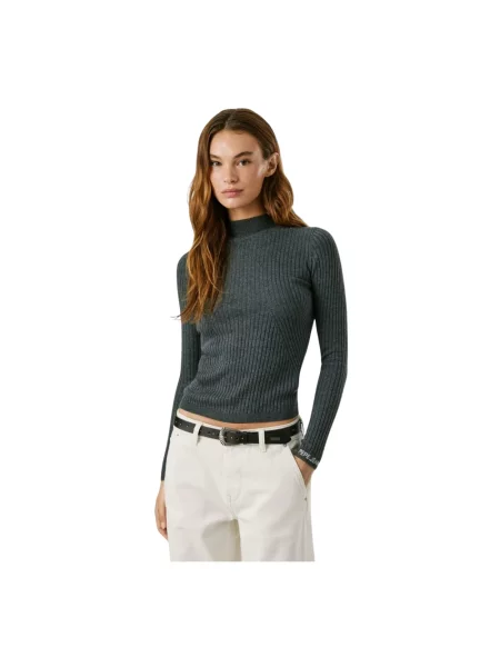 Dzianinowy sweter Pepe Jeans szary
