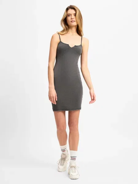 Tommy Jeans Sukienka Kobiety jednolity M czarny