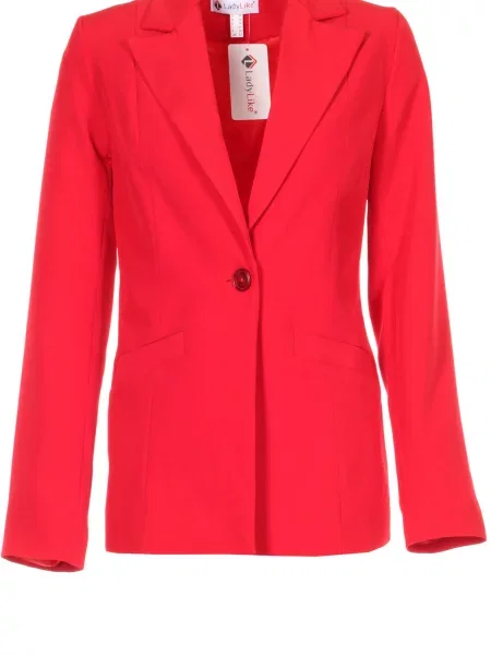 Піджак LadyLike бавовна/поліестер червоний
