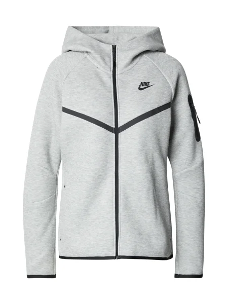 Nike Sportswear Gornji dio trenirke TECH FLEECE 2 svijetlosiva crna