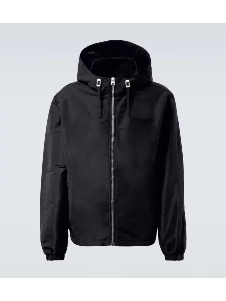 Bunda Givenchy s kapucí modrá