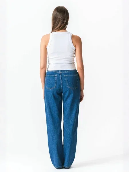 TEESHOPPEN Top Ribbed alb