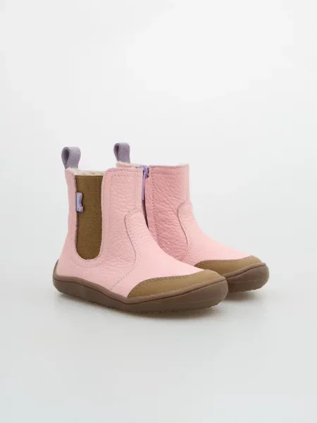 Детские ботинки челси Osik Barefoot розовые
