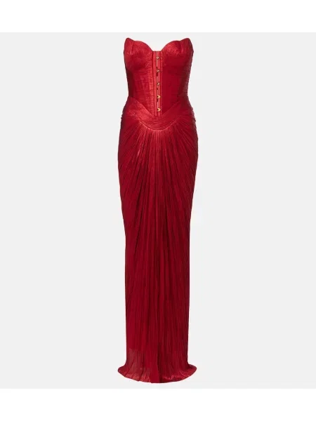 Rochie Maria Lucia Hohan de mătase roșu